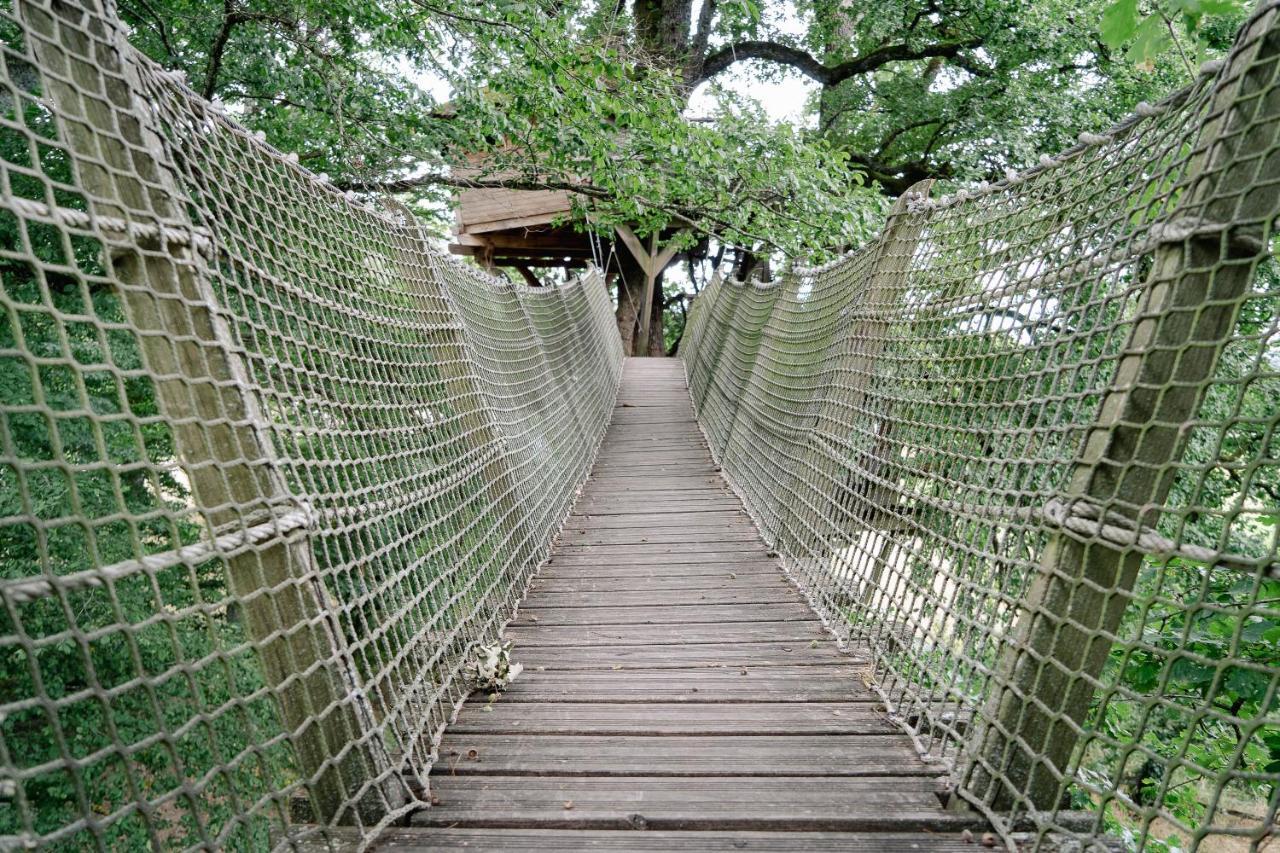 Cabane Perchee Dans Les Arbres Saint-Hilaire-en-Morvan 外观 照片