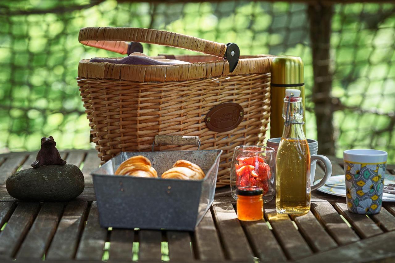 Cabane Perchee Dans Les Arbres Saint-Hilaire-en-Morvan 外观 照片