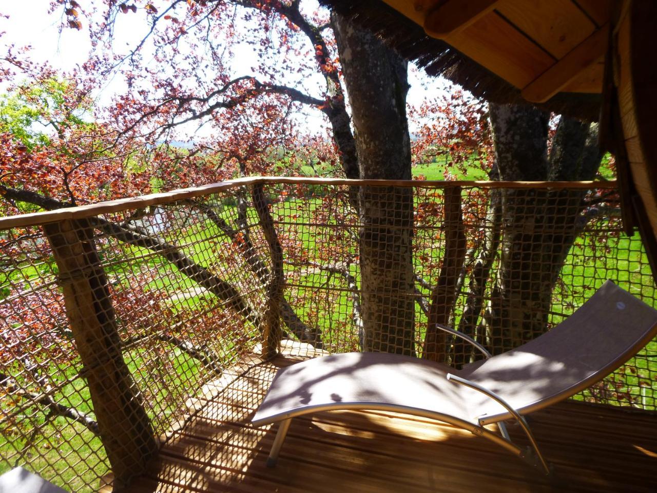 Cabane Perchee Dans Les Arbres Saint-Hilaire-en-Morvan 外观 照片